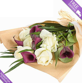 Purple Callas and Roses, £24.99
