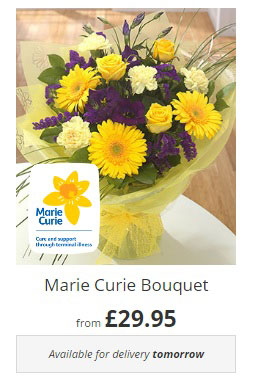 Help donate money to worthy charities by purchasing special bouquets.